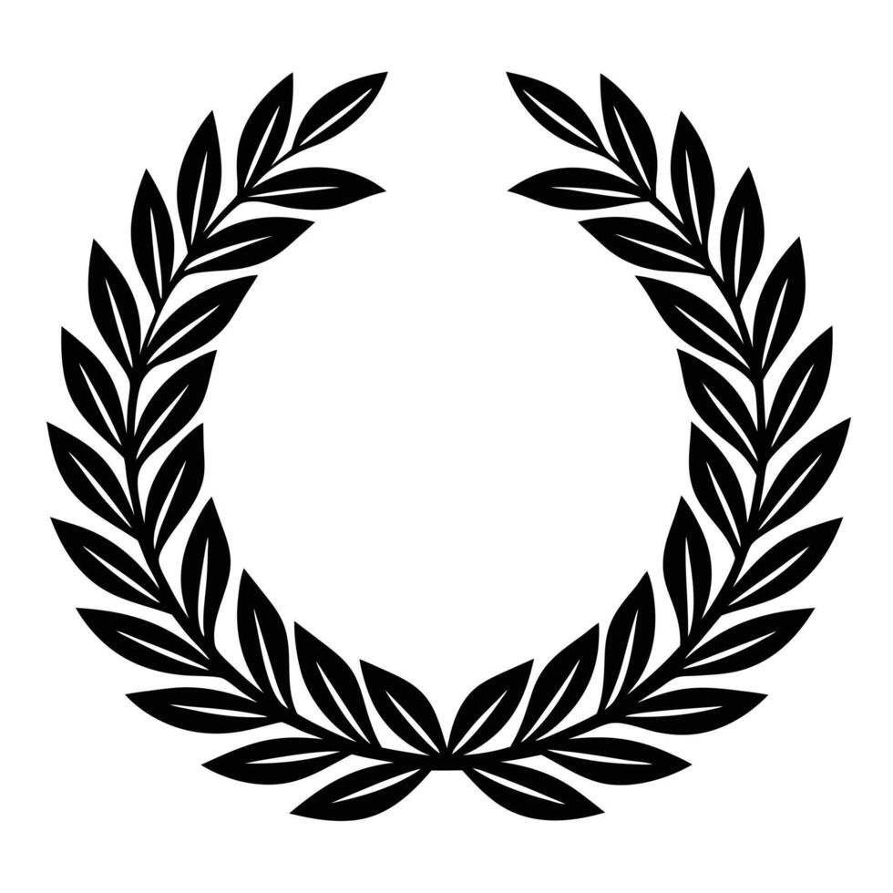 autumn and fall theme, line illustration of wreath vector