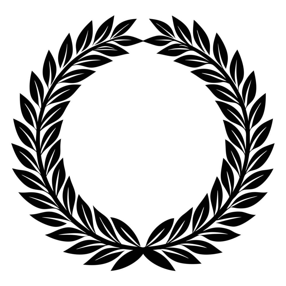 autumn and fall theme, line illustration of wreath vector