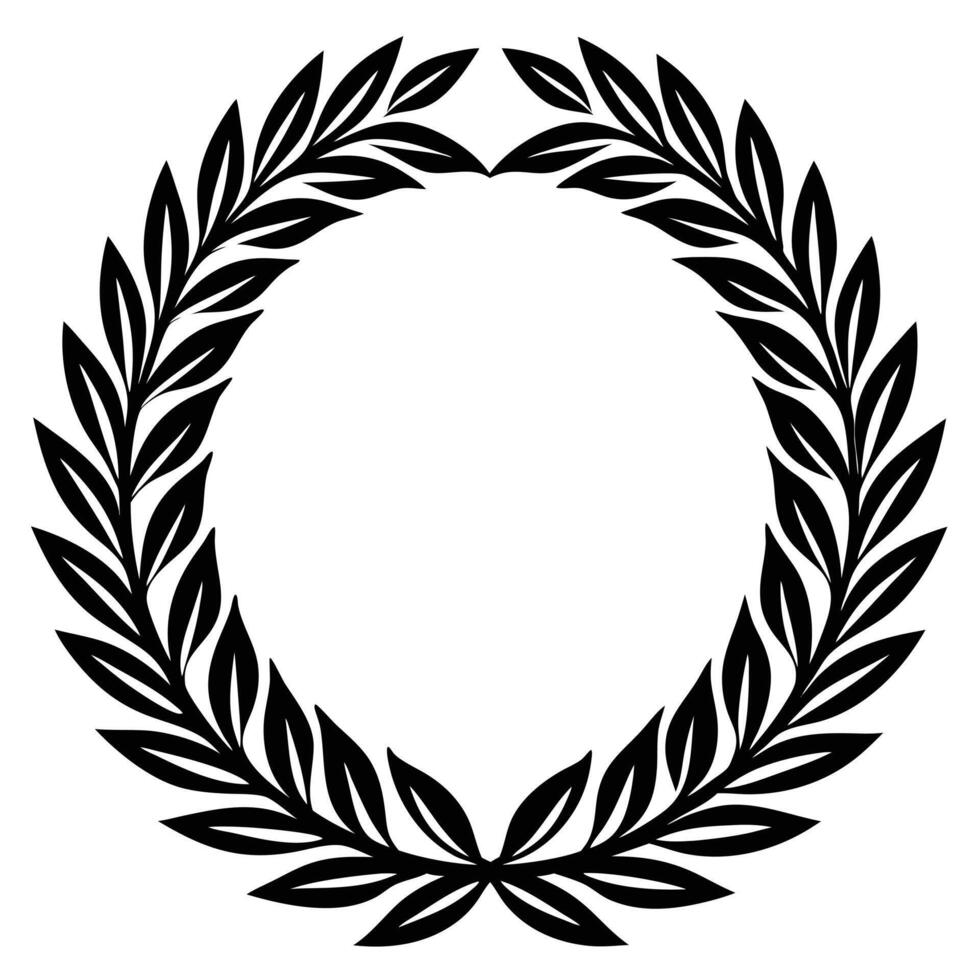 autumn and fall theme, line illustration of wreath vector