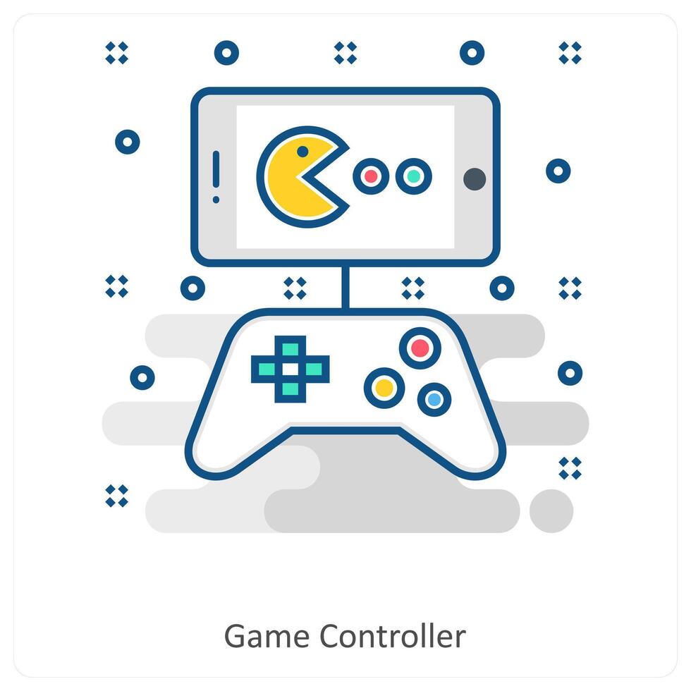 Game Controller and Game icon concept vector