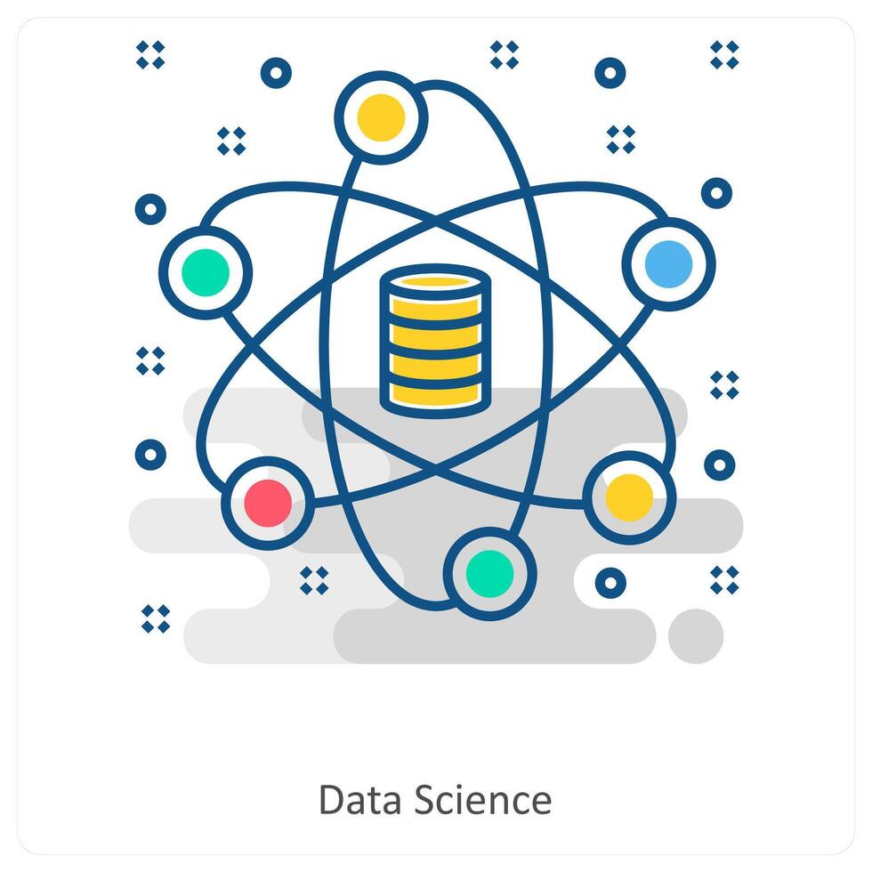 Data Science and Data icon concept vector