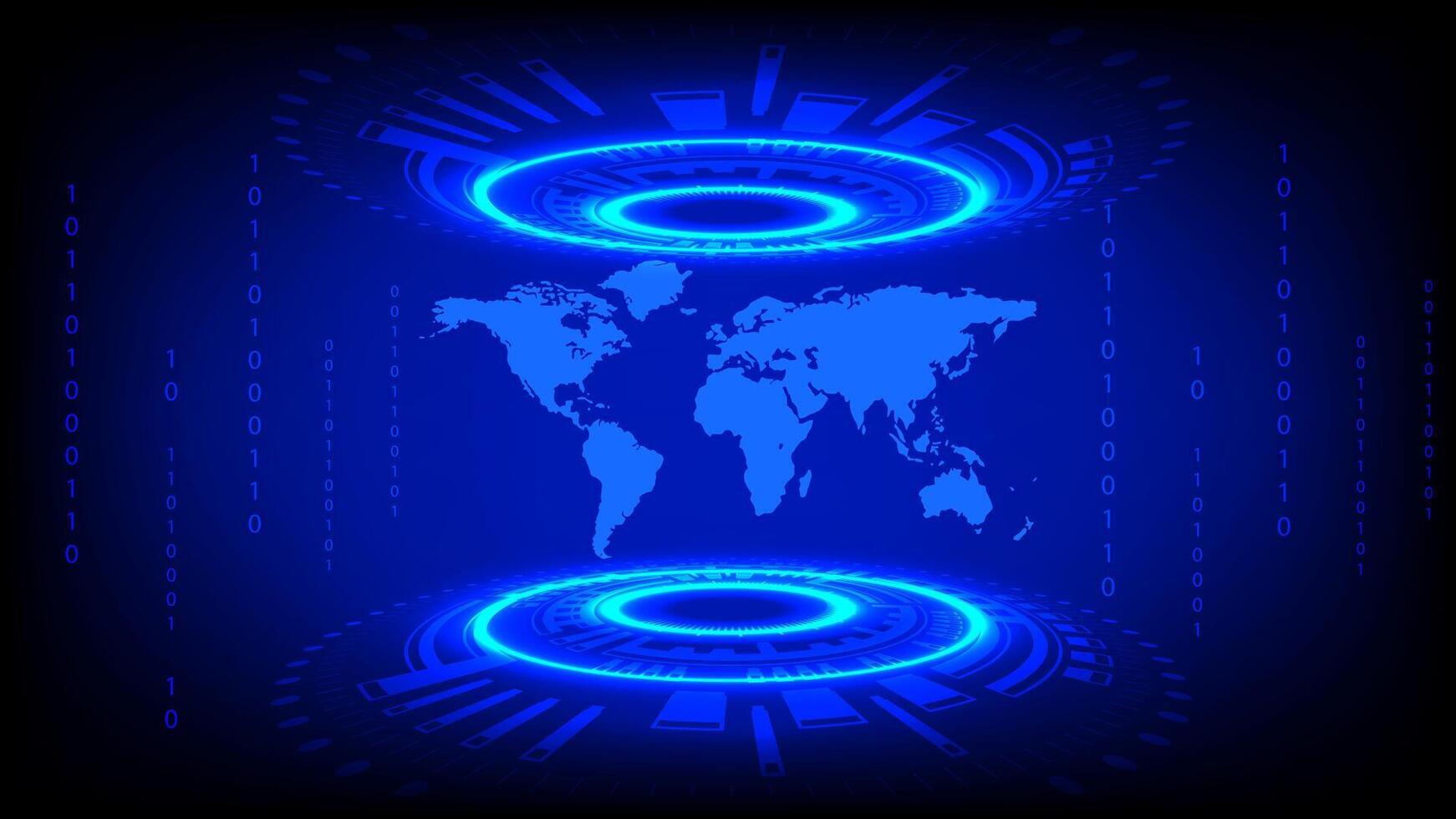 Abstract Background Style Hitech Technology Cyber Science digital vector