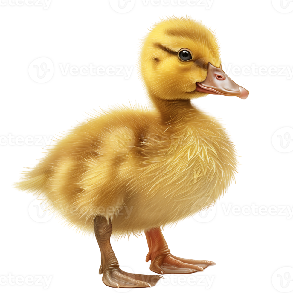 Baby duckling isolated on transparent background png