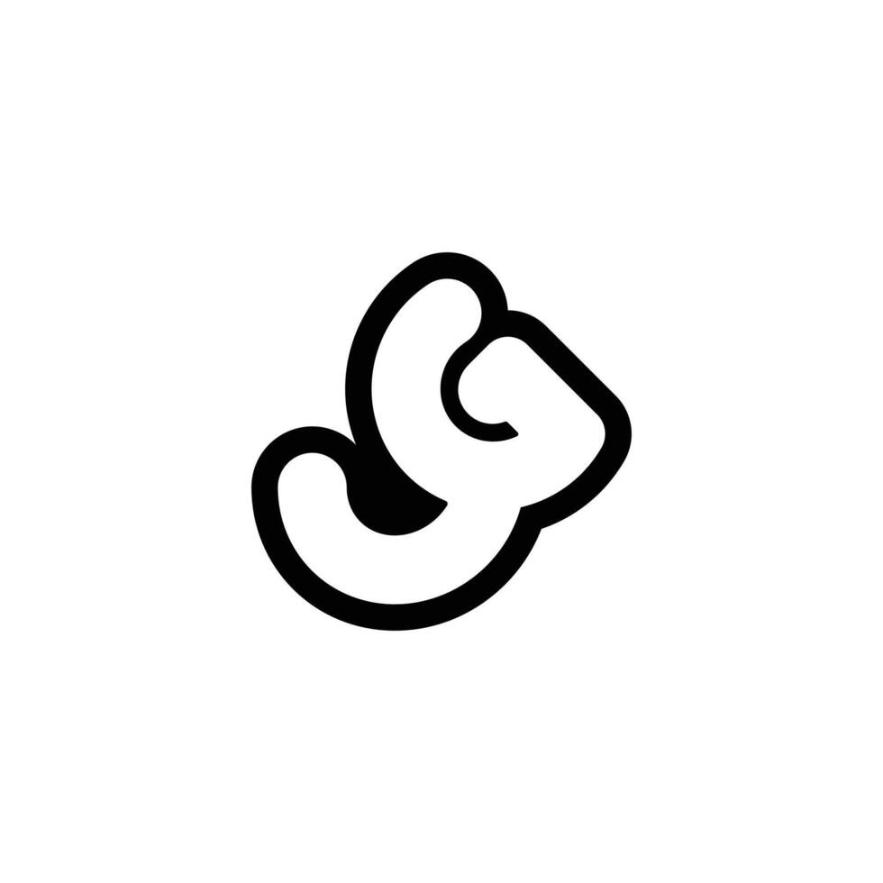 Alphabet Initials logo GY, YG, G and Y vector