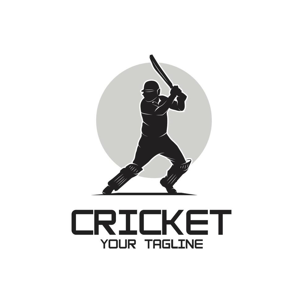 Cricket logo desgn vector
