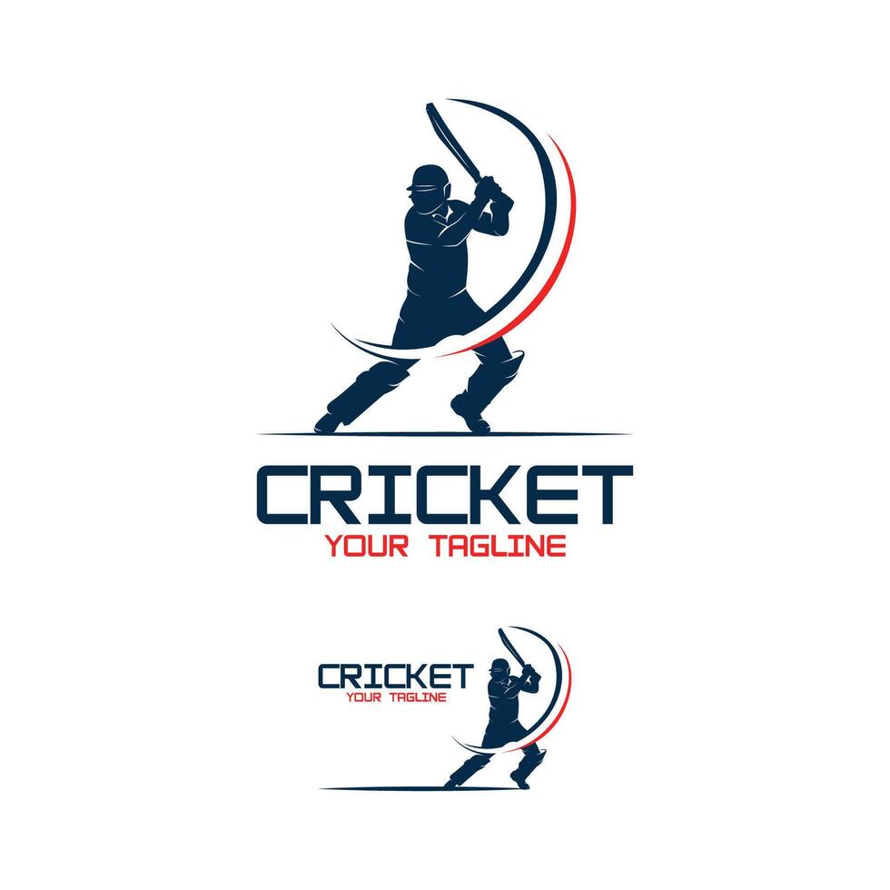 Cricket logo desgn vector