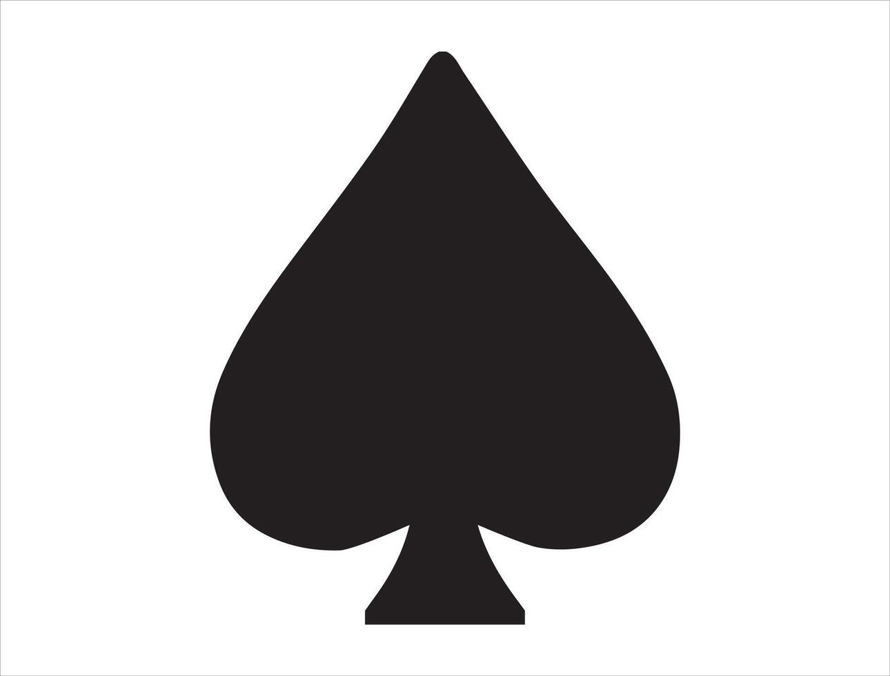 Spade silhouette on white background vector