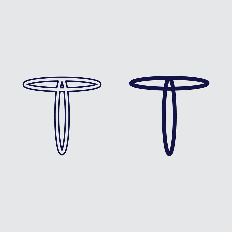 letter T logo image and font T design graphic vector