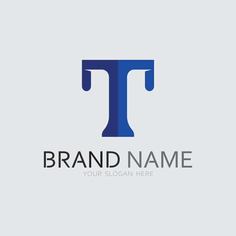 letter T logo image and font T design graphic vector