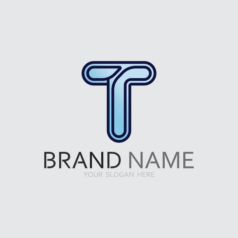 letter T logo image and font T design graphic vector