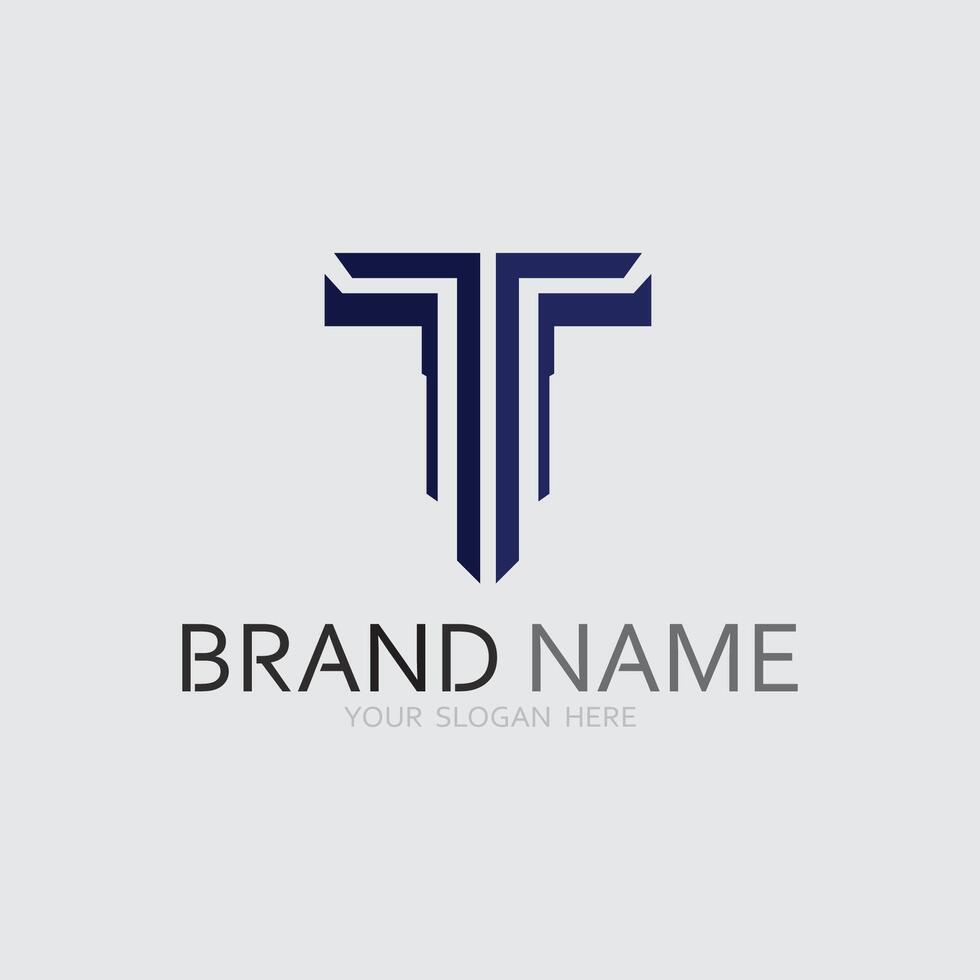 letter T logo image and font T design graphic vector