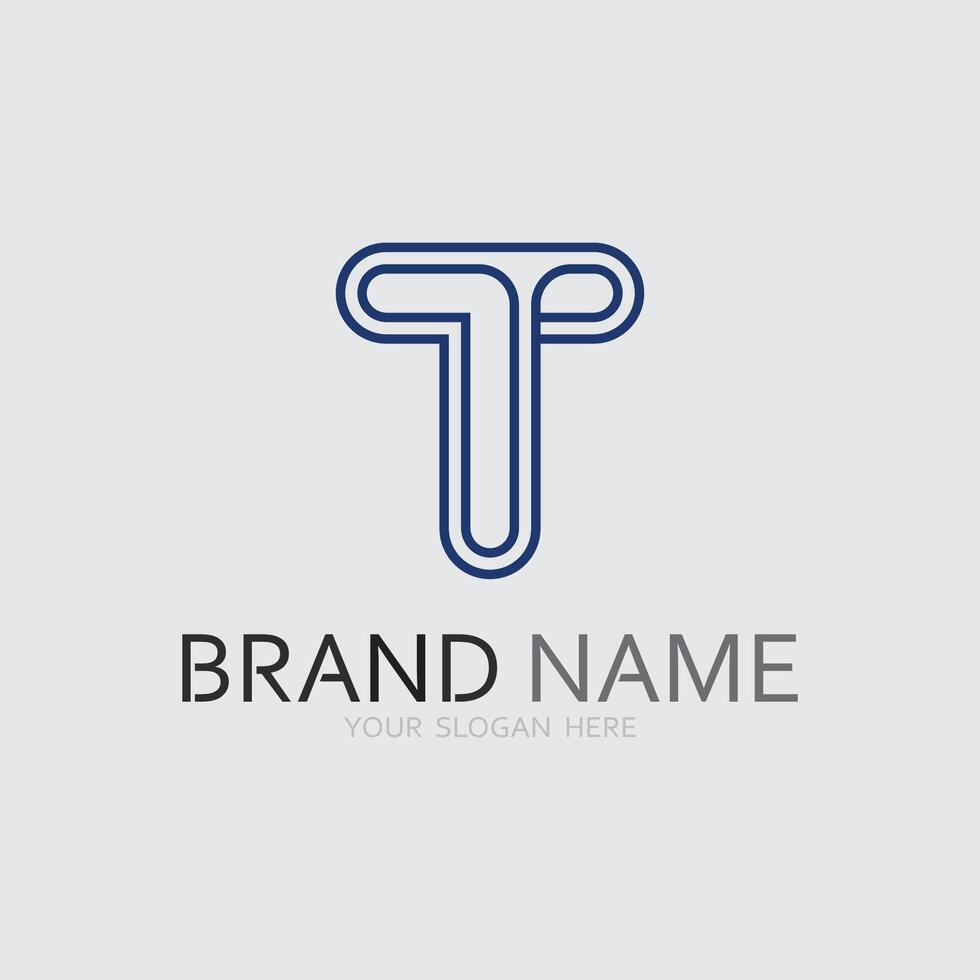letter T logo image and font T design graphic vector