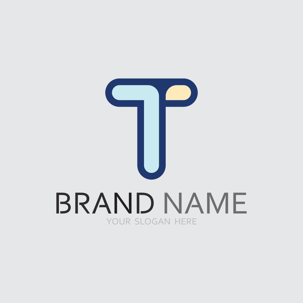 letter T logo image and font T design graphic vector