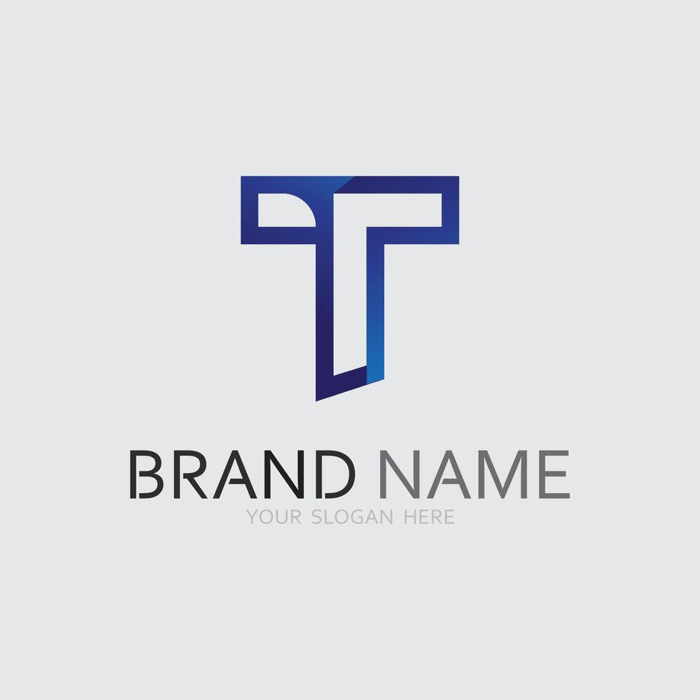 letter T logo image and font T design graphic vector