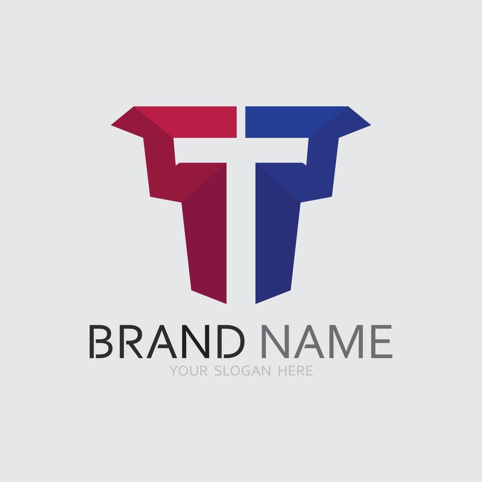 letter T logo image and font T design graphic vector