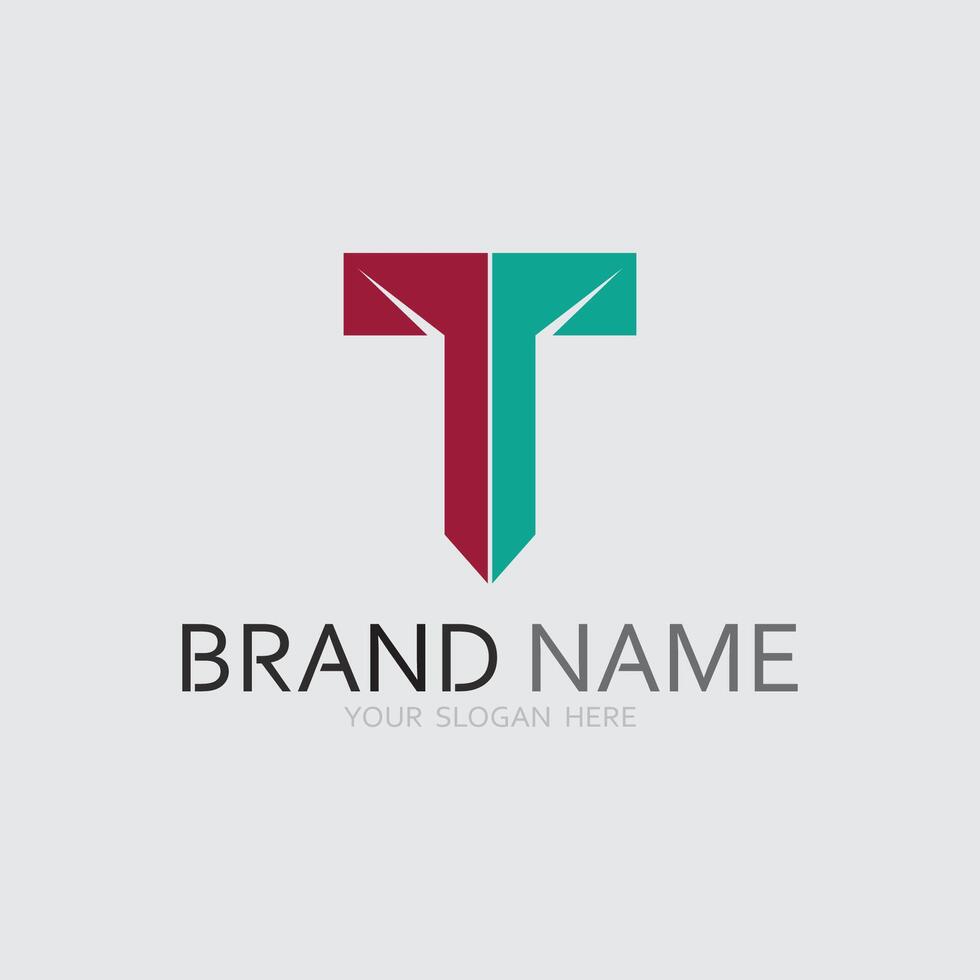 letter T logo image and font T design graphic vector