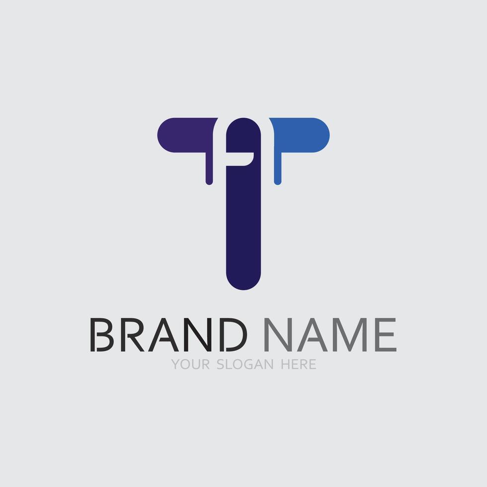 letter T logo image and font T design graphic vector