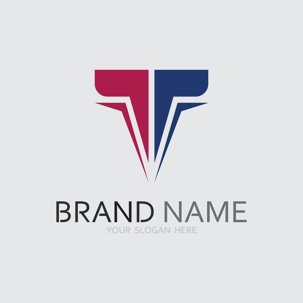 letter T logo image and font T design graphic vector
