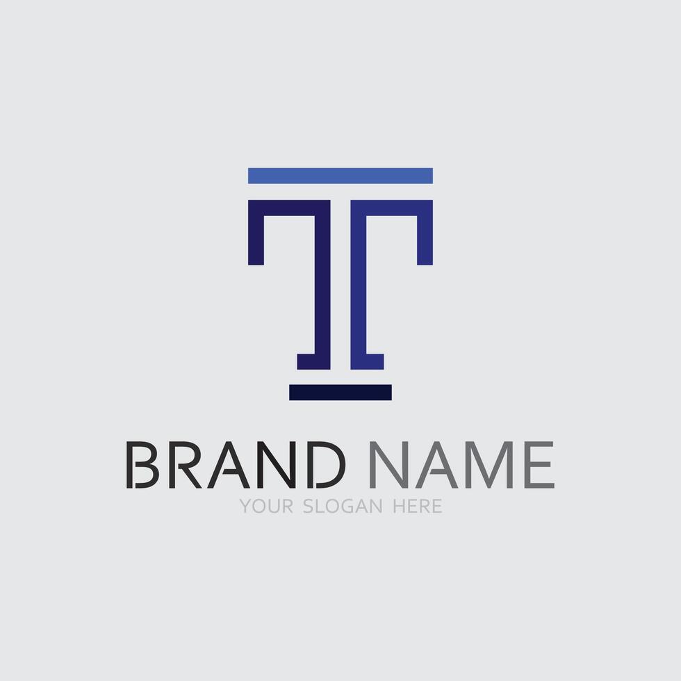 letter T logo image and font T design graphic vector