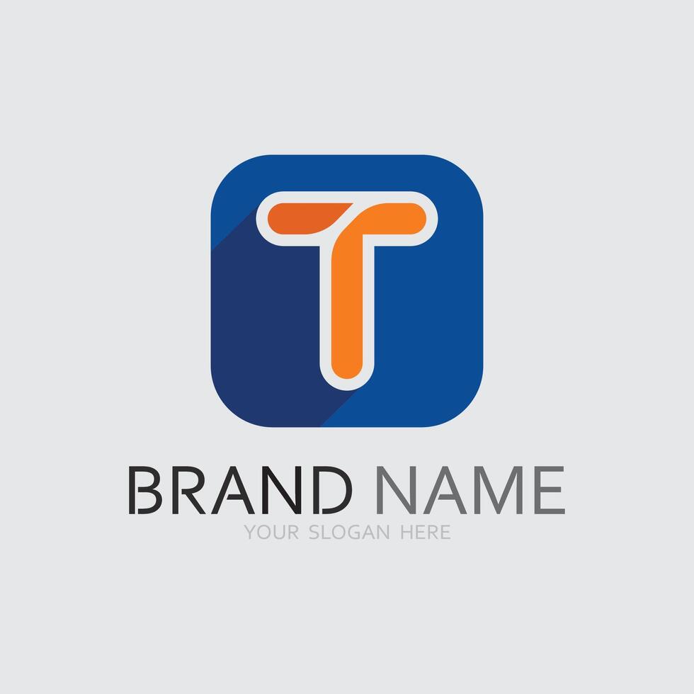 letter T logo image and font T design graphic vector
