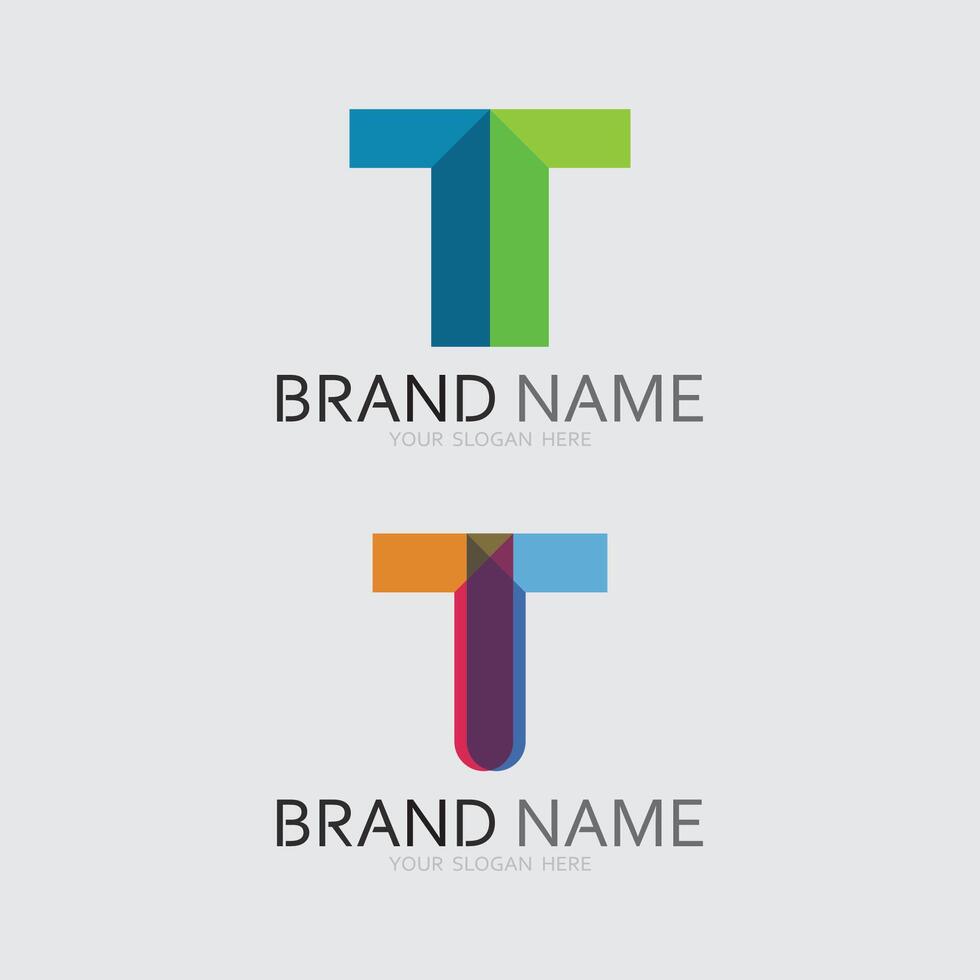 letter T logo image and font T design graphic vector