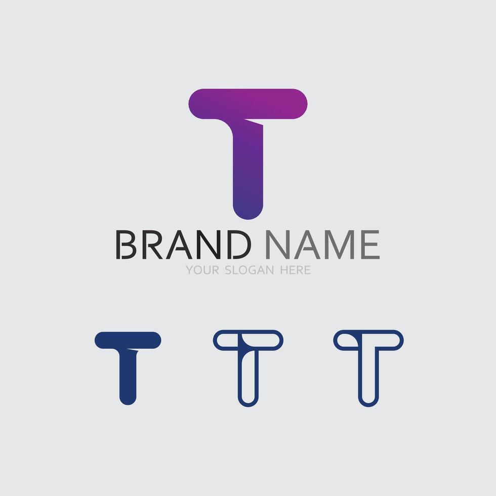 letter T logo image and font T design graphic vector