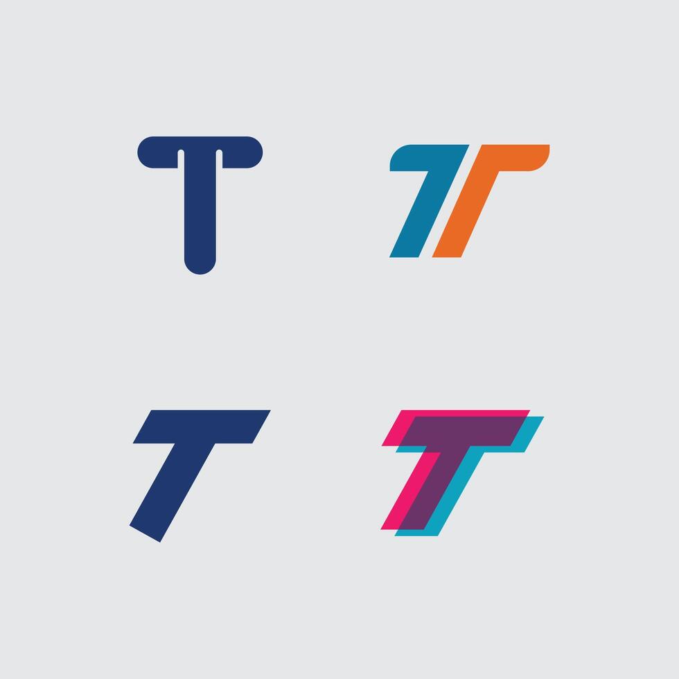 letter T logo image and font T design graphic vector