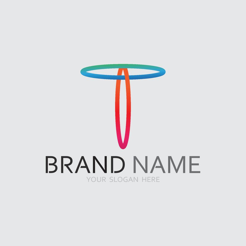 letter T logo image and font T design graphic vector