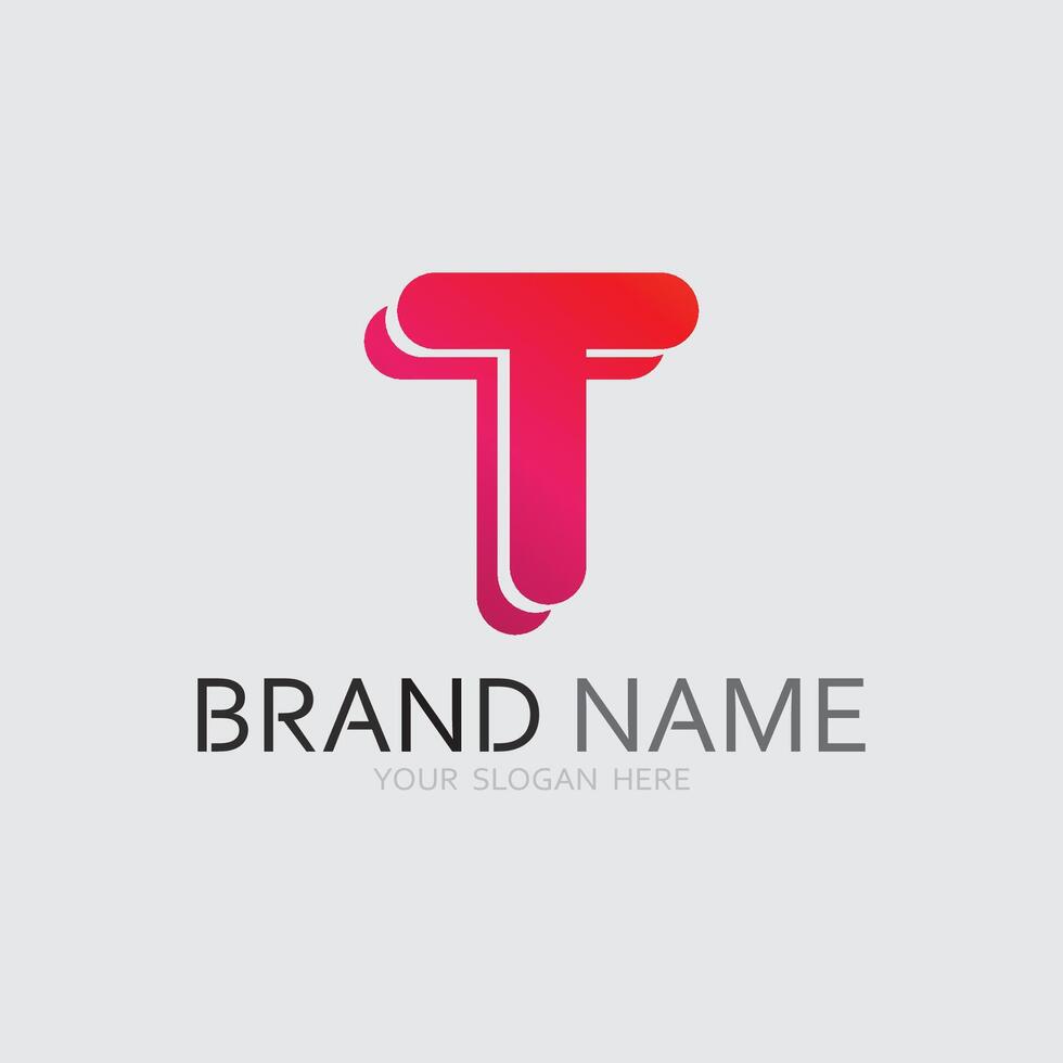letter T logo image and font T design graphic vector