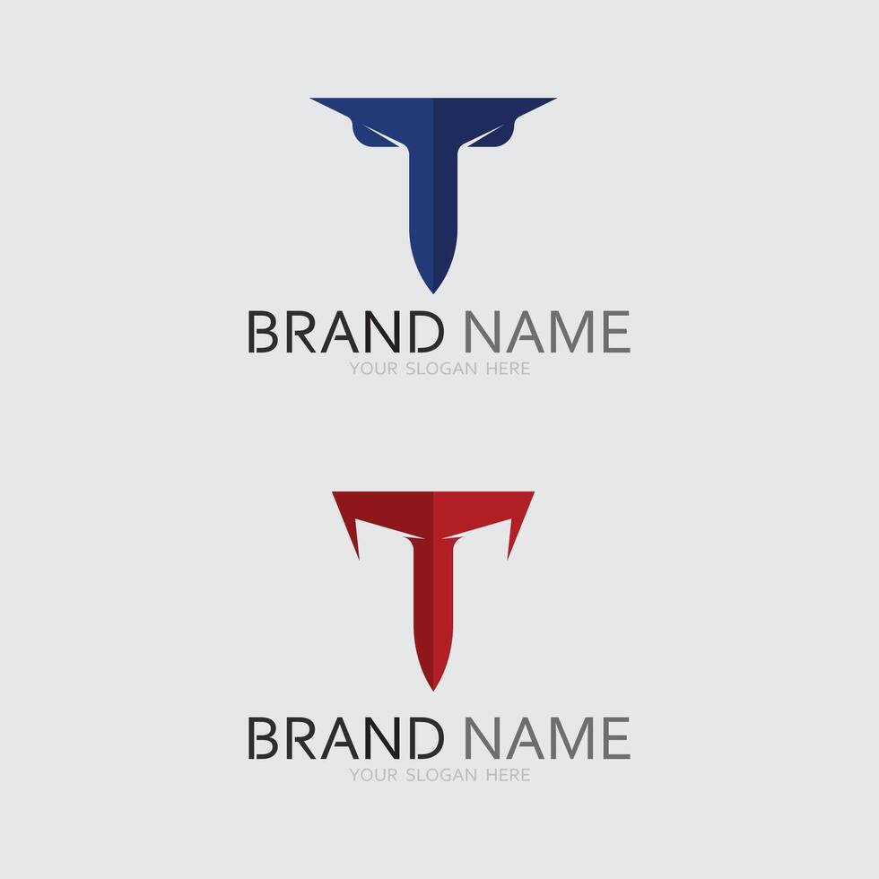 letter T logo image and font T design graphic vector