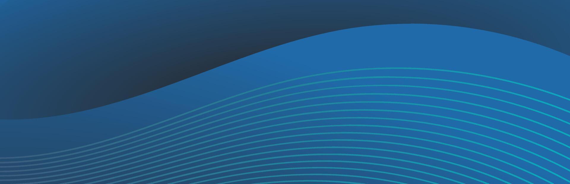abstract halftone background made of curved lines in dark blue colors vector