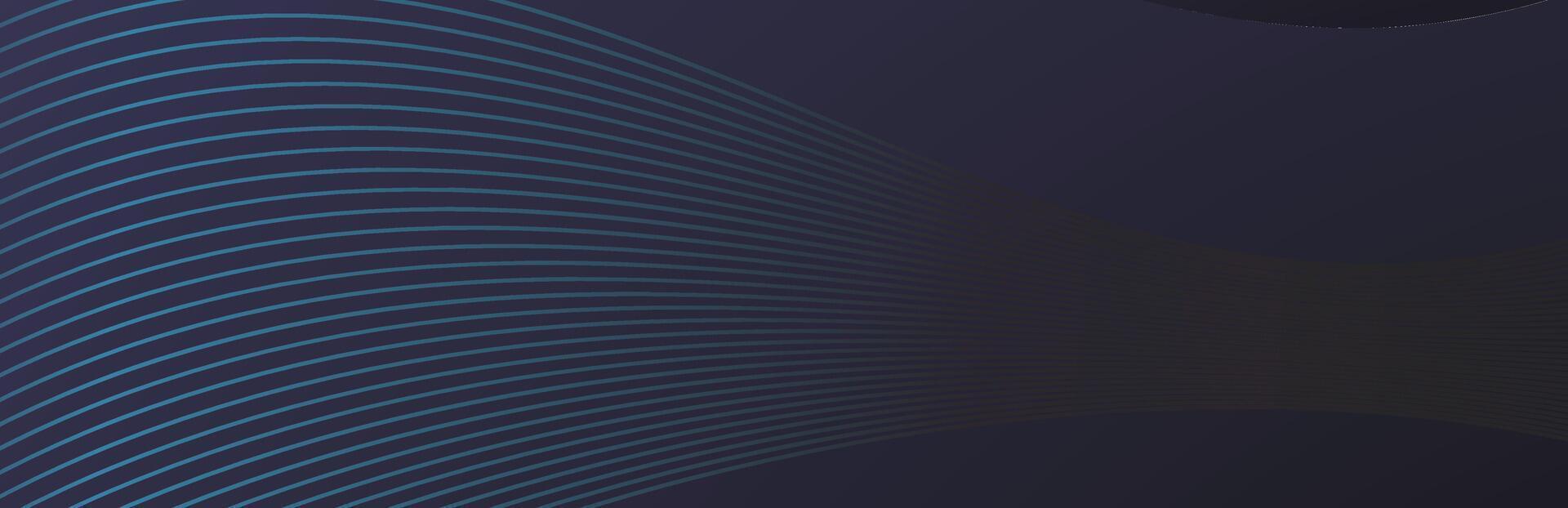 abstract halftone background made of curved lines in dark blue colors vector