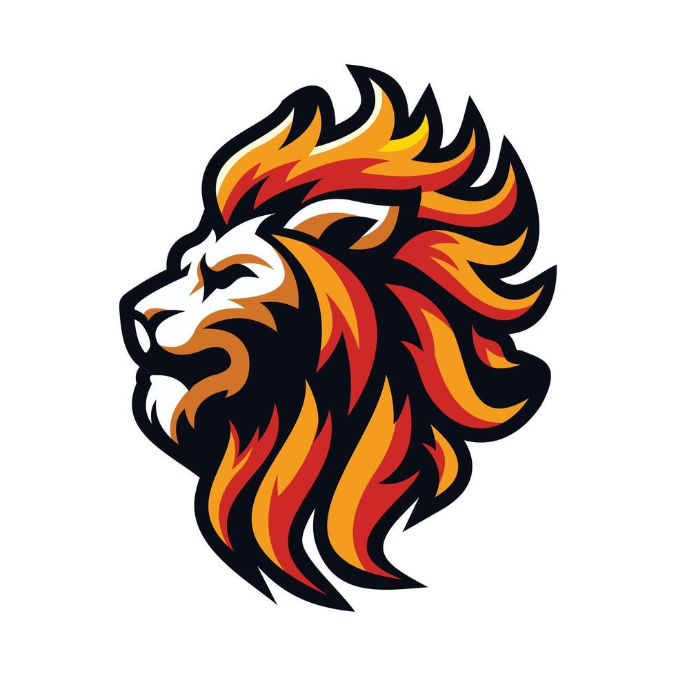 lion luxury logo icon template, elegant lion logo design illustration, lion head with crown logo, lion elegant symbol vector