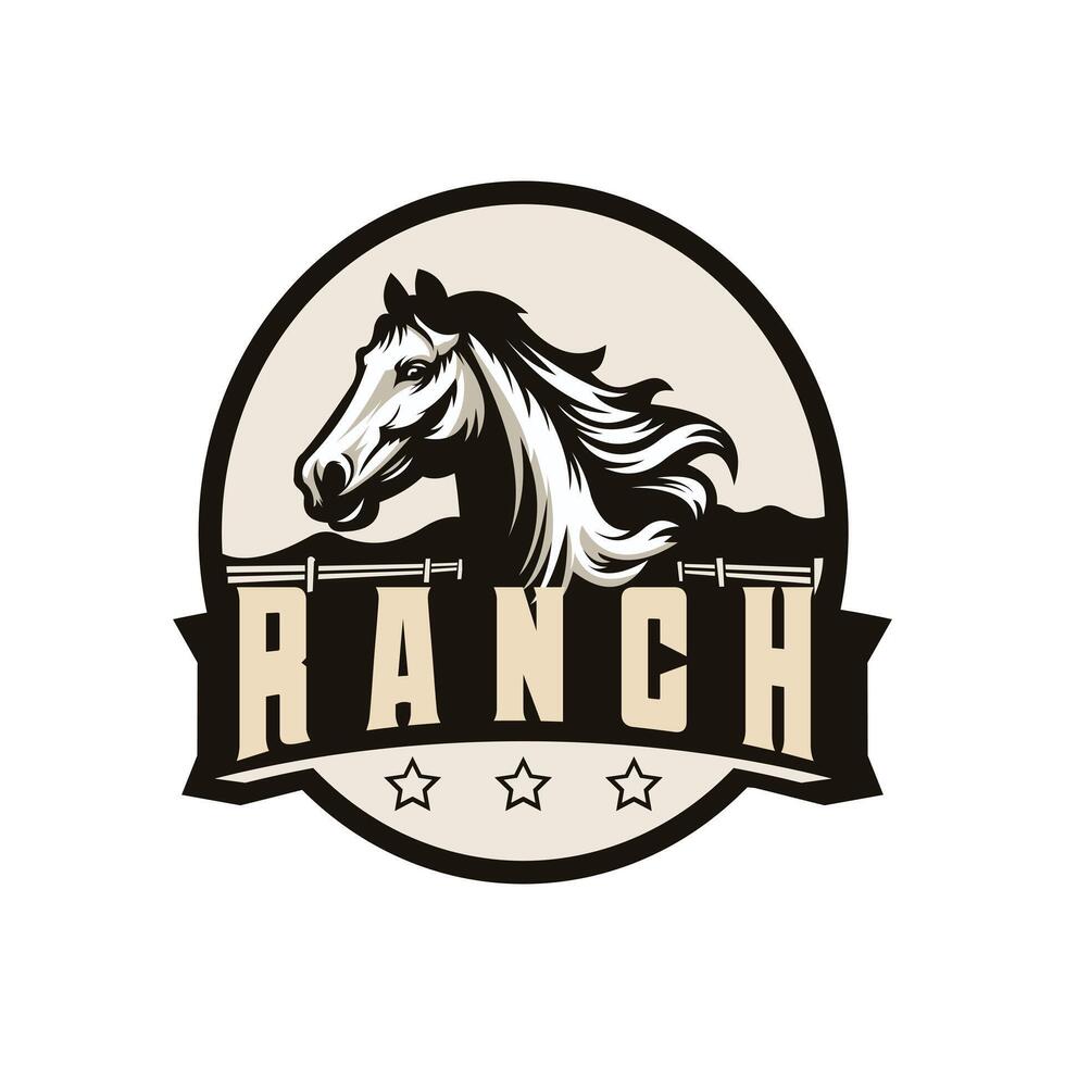 Horse racing logo, good for competition, stable, farm, tournament logo design vector