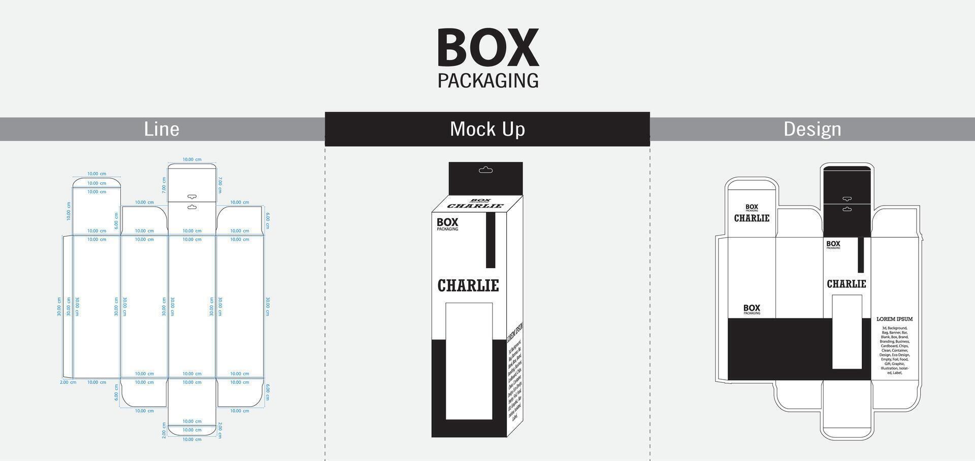 Box Packaging Tamplate vector