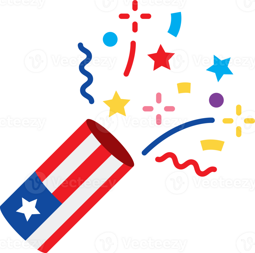 confetti flat color icon png