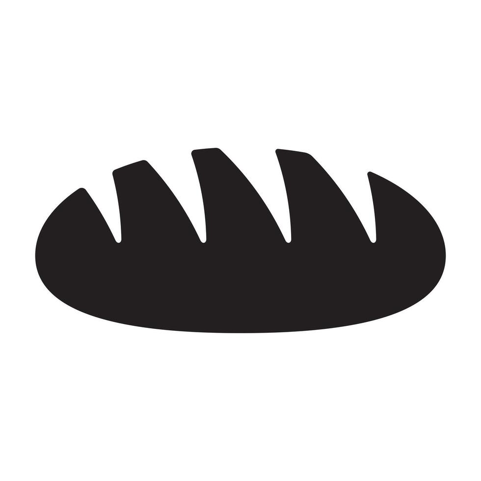 Bread icon, bread loaf icon. vector