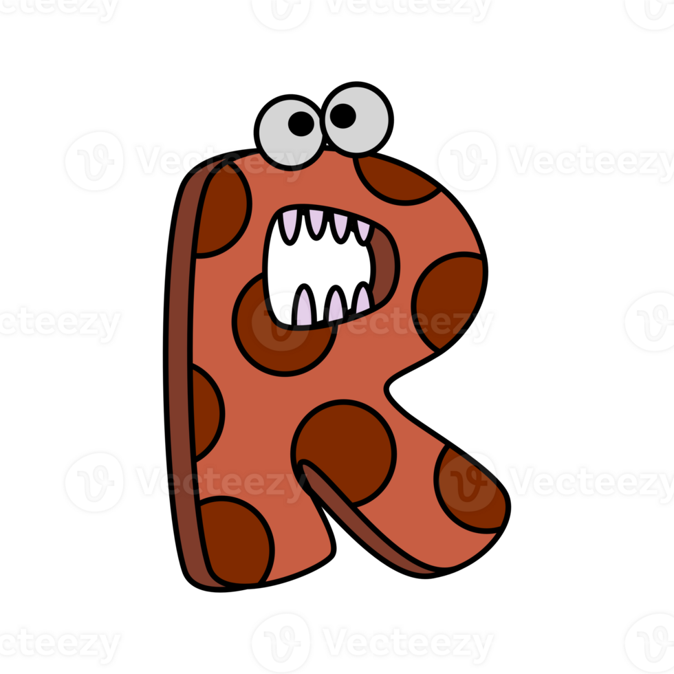 Monster Alphabet R png