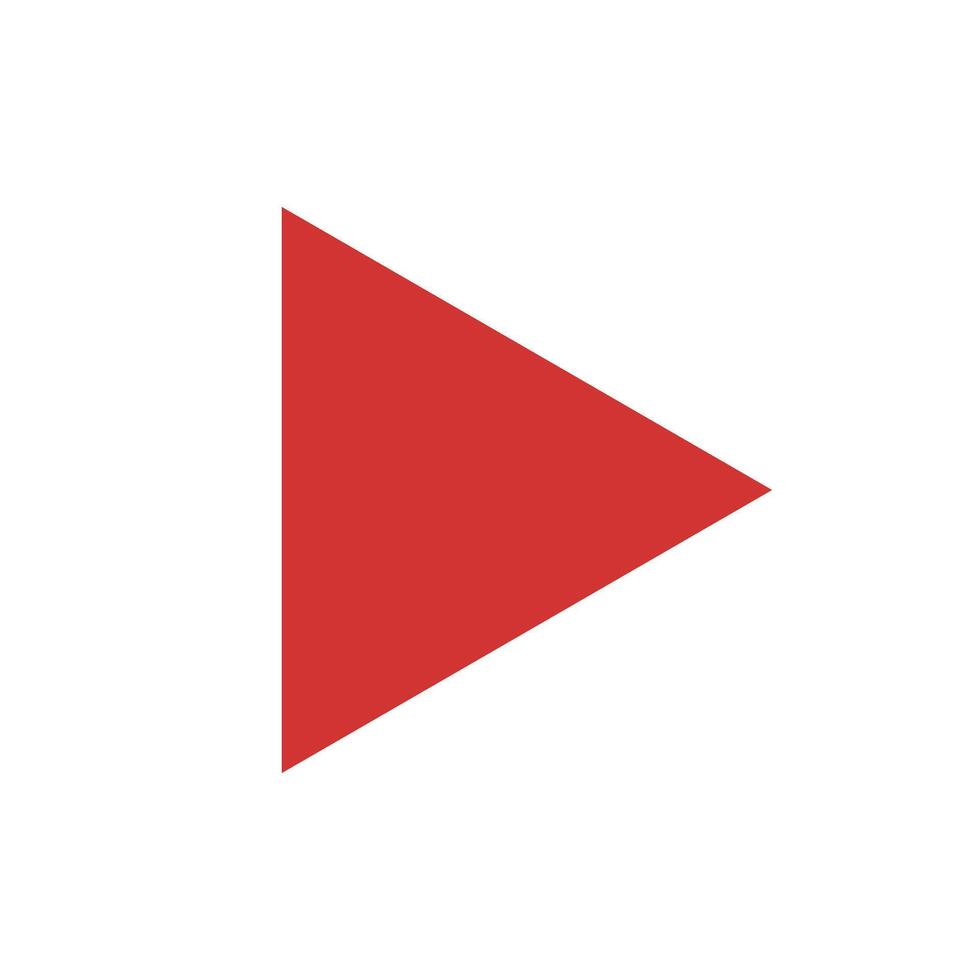 Play or play media icon for apps and websites. vector