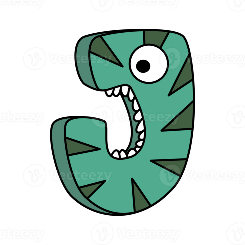 Monster Alphabet J png