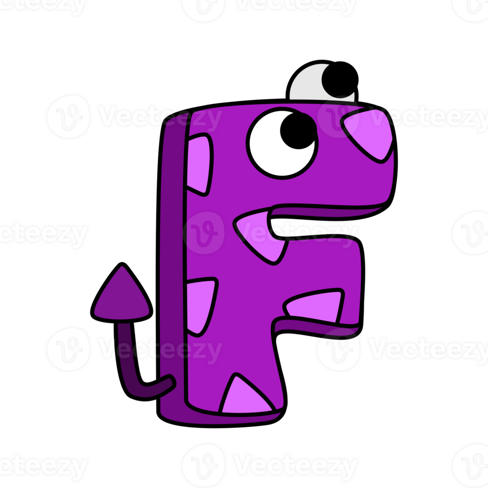Monster Alphabet F png
