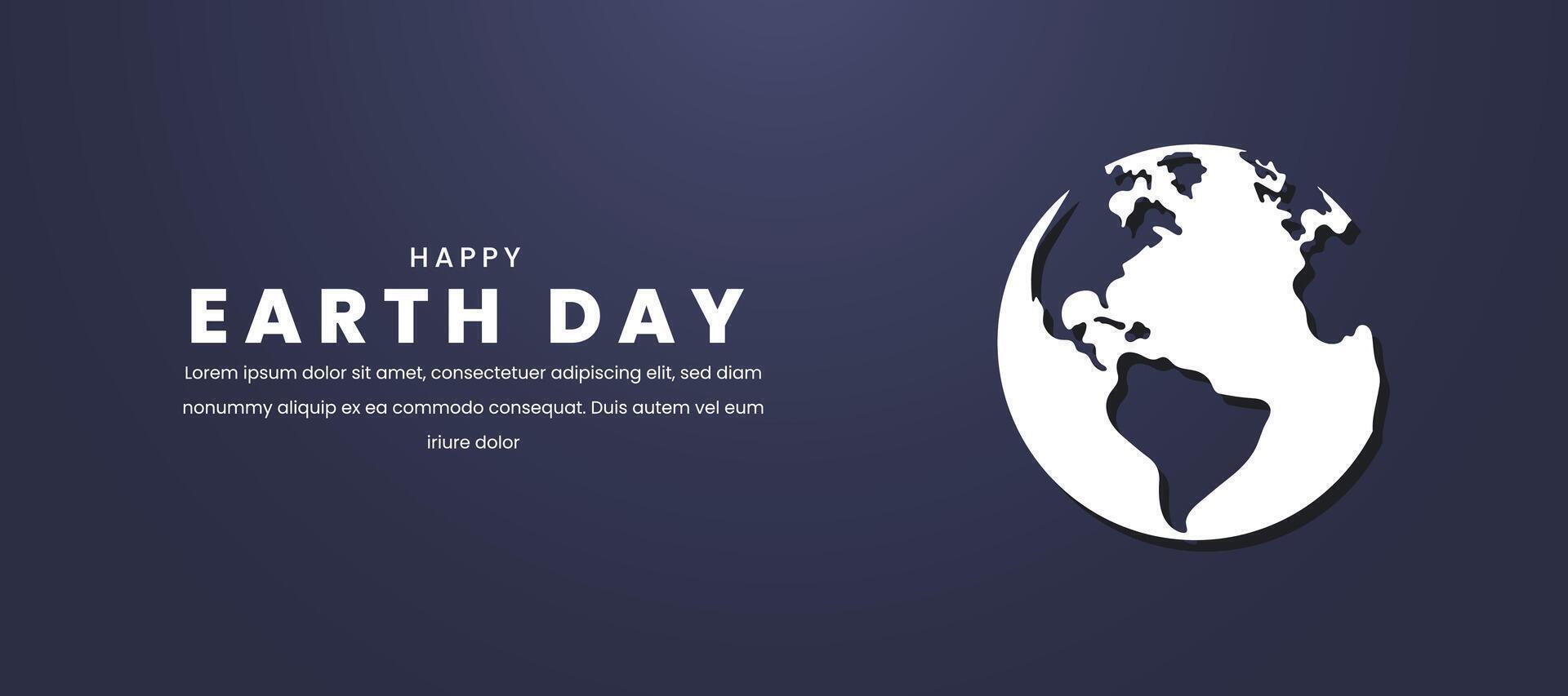 Earth day design for banner, flyer, and card. vector