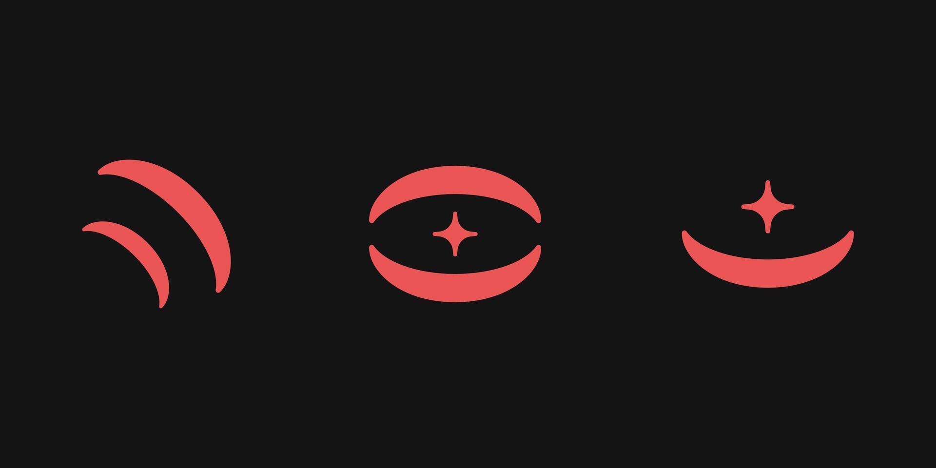 Y2K style elements. vector