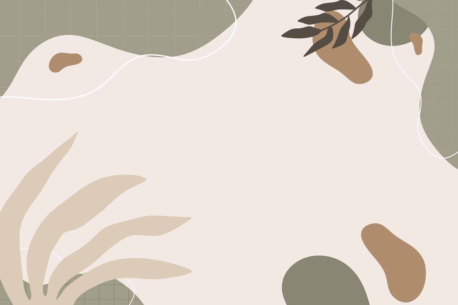 Boho shape abstract element background vector