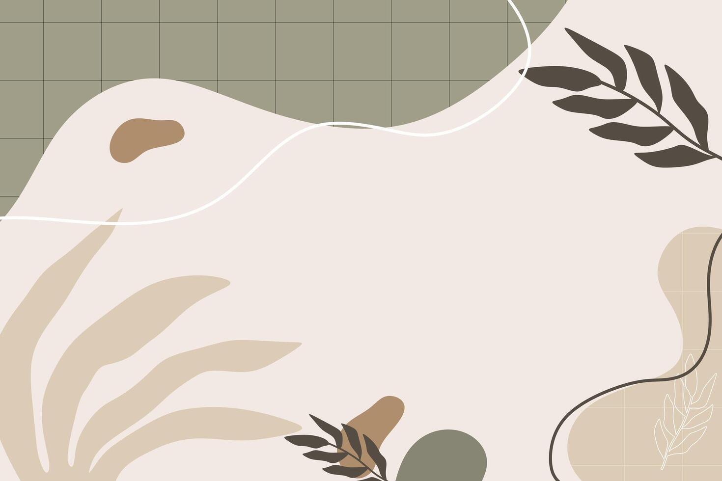 Boho shape abstract element background vector