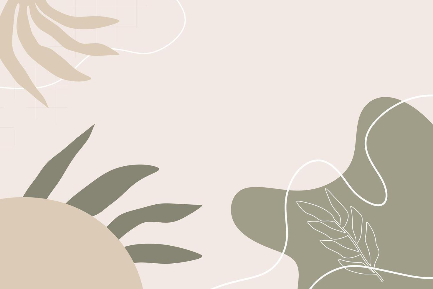 Boho shape abstract element background vector