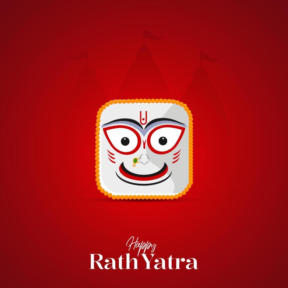 Jagannath Rath Yatra Social Media Poster, Banner, Web Banner , Print Design vector