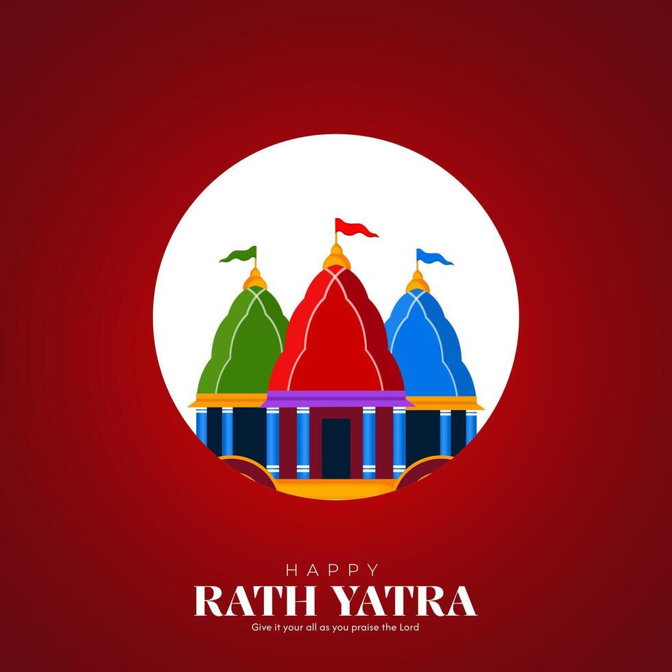Jagannath Rath Yatra Social Media Poster, Banner, Web Banner , Print Design vector