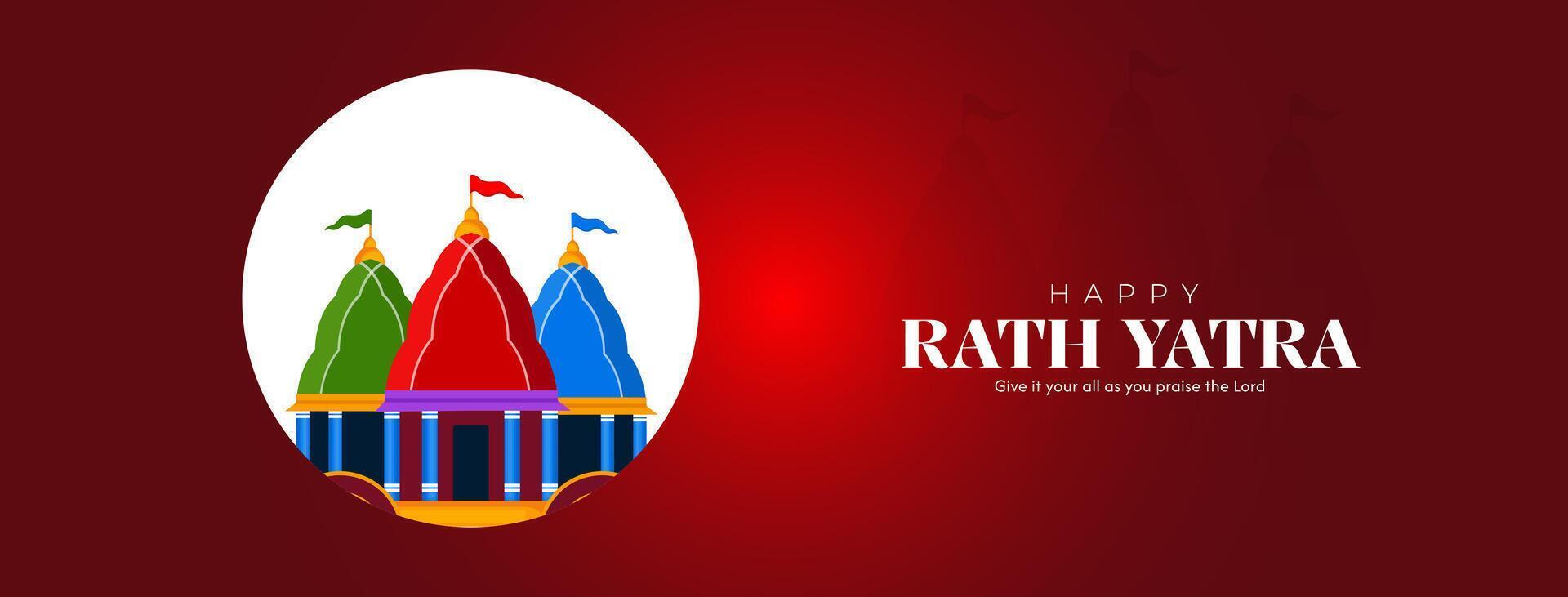 Jagannath Rath Yatra Social Media Poster, Banner, Web Banner , Print Design vector