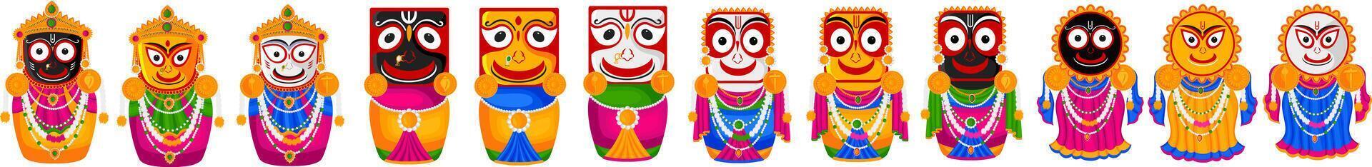 Jagannath Rath Yatra Social Media Poster, Banner, Web Banner , Print Design vector